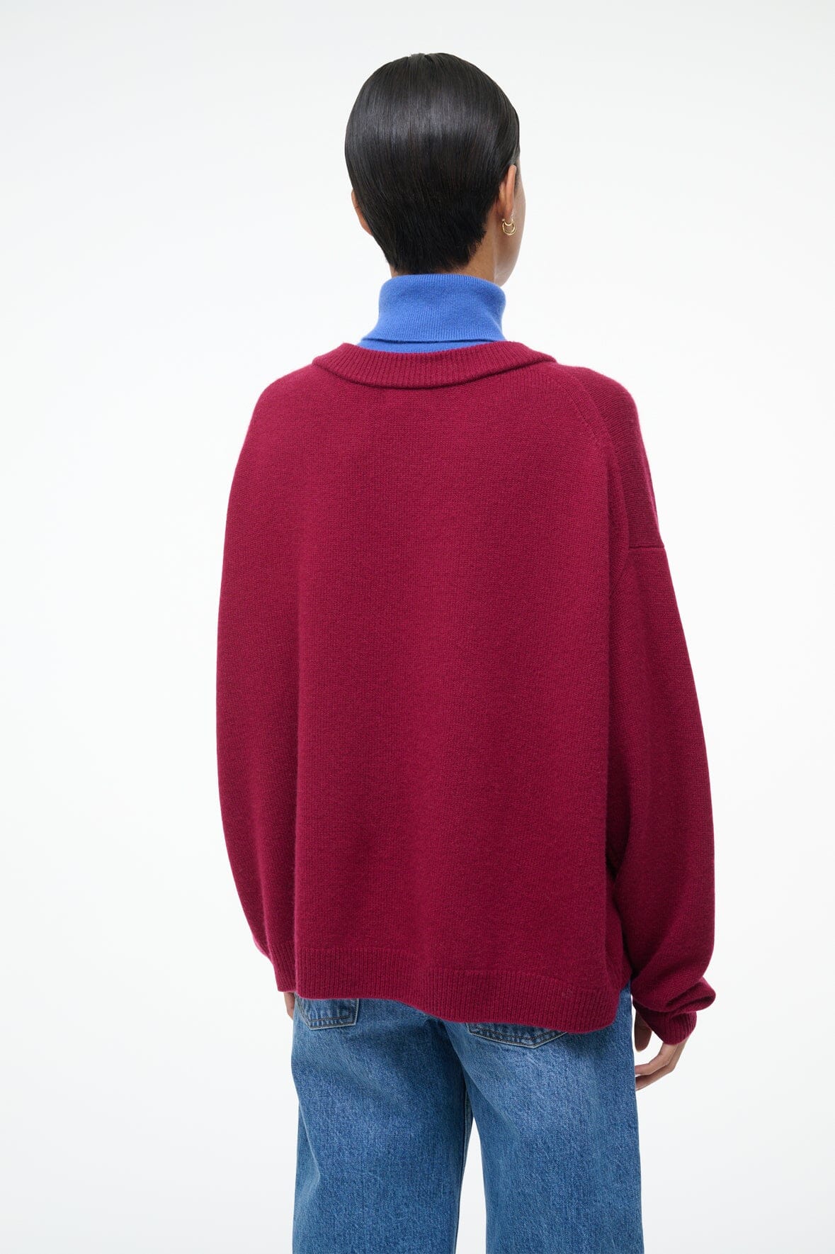 DORIS CASHMERE SWEATER | CRIMSON SAPPHIRE
