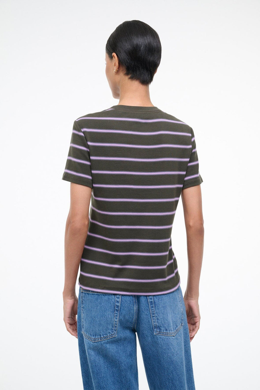 WEEKEND CREW TEE | PINE STRIPE