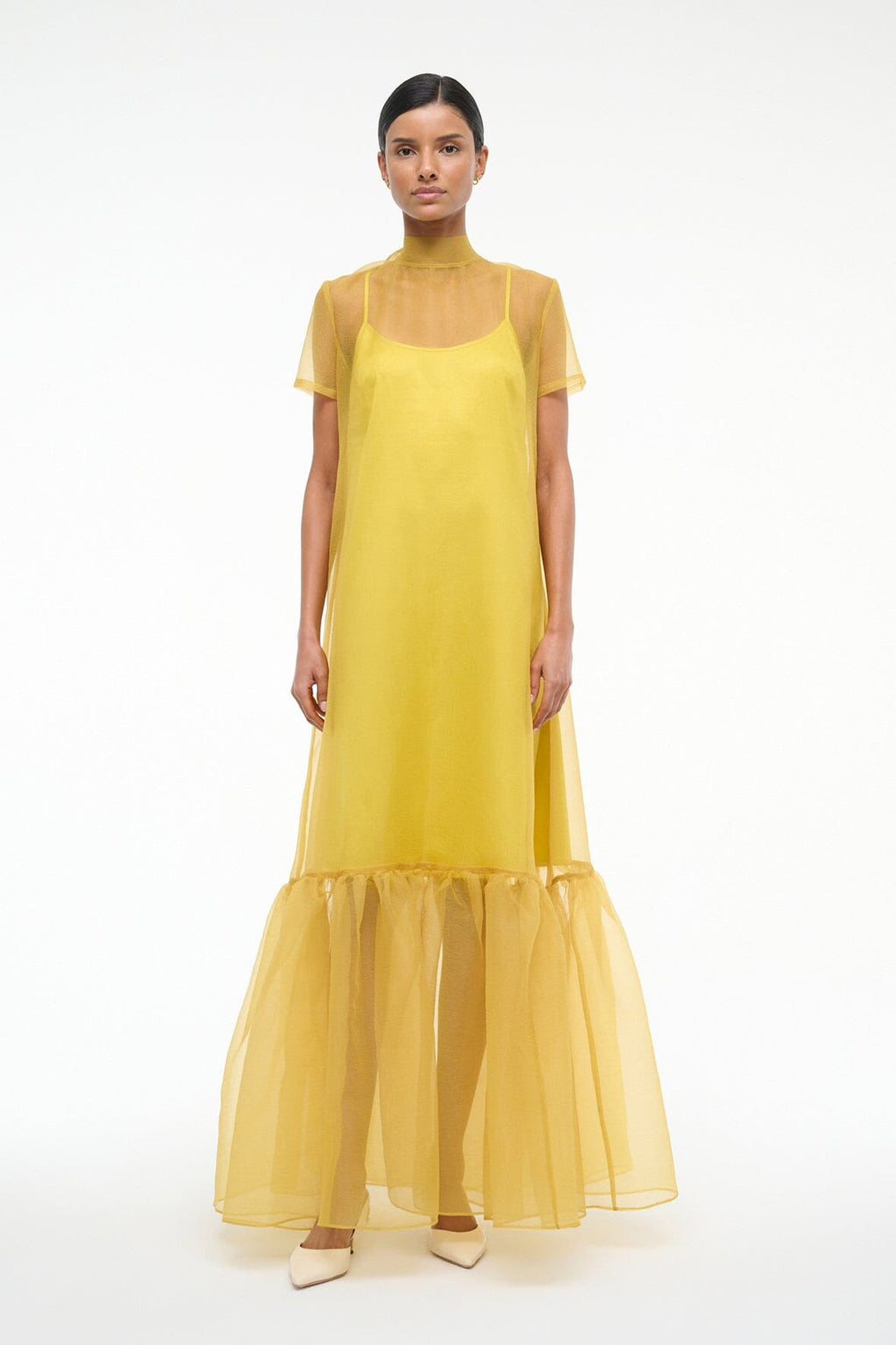 CALLUNA DRESS | CHARTREUSE