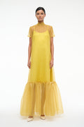 CALLUNA DRESS | CHARTREUSE